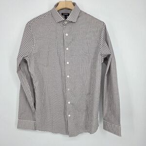 Express Slim Fit Checkered Long Sleeve Shirt Size M.